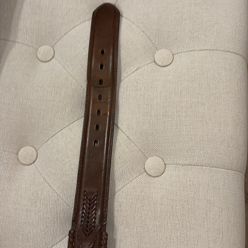 Justin Mens Fenced In Western Belt Size 36 - Picture 5 of 7